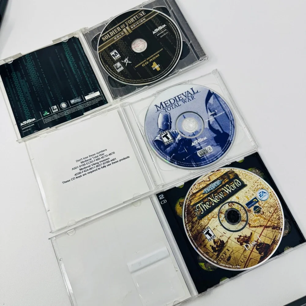 PC Game Lot Half-Life GOTY‎ Age of Empires III Soldier of Fortune II Tomb Raider